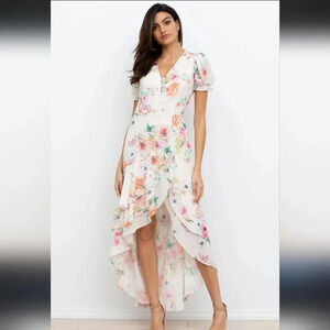 NWT Yumi Kim Summer Love Dalia Maxi Dress Floral Small High Low